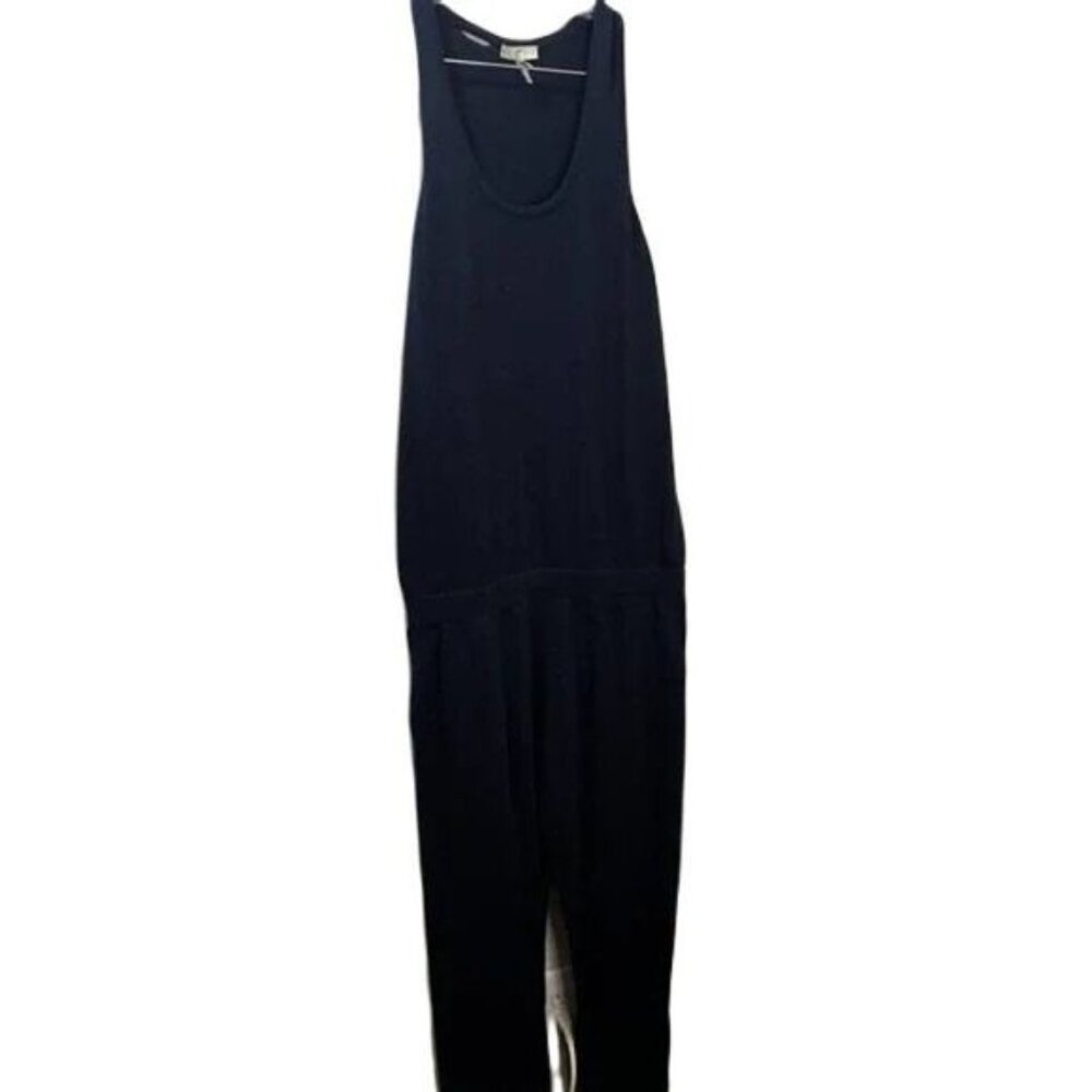 Joie Solid Color Sweater Jumpsuit Drawstring‎ Sleeveless Medium